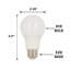 5 Watt (40 Watt Equivalent), A19 LED, Non-Dimmable Light Bulb, E26/Medium (Standard) Base-124393170-124393171-98344849