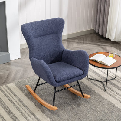 Chaise berçante en métal