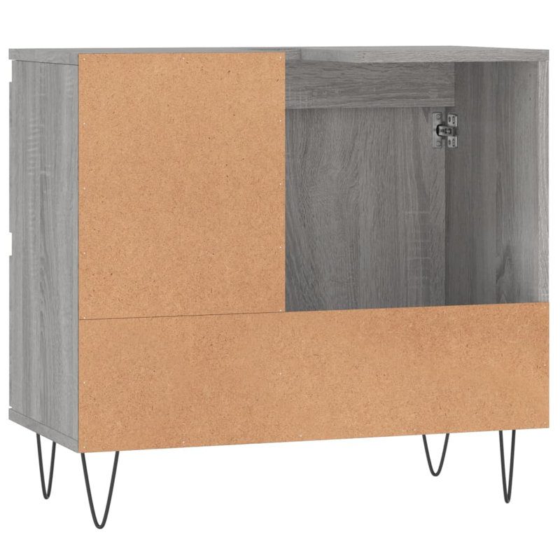 Amher Floor Mounted Bathroom Cabinet, Grey Sonoma