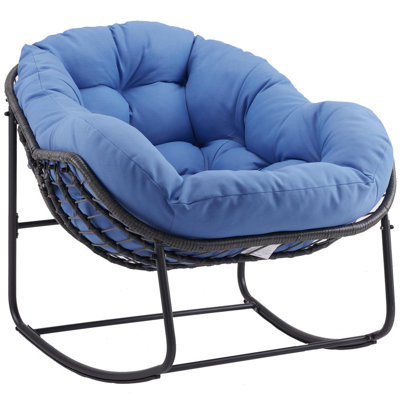 Dimitritchka Wicker Outdoor and Indoor Rocking Chair by Red Barrel Studio