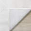 Tapis intérieur à motif de lignes crème caduques-500667047