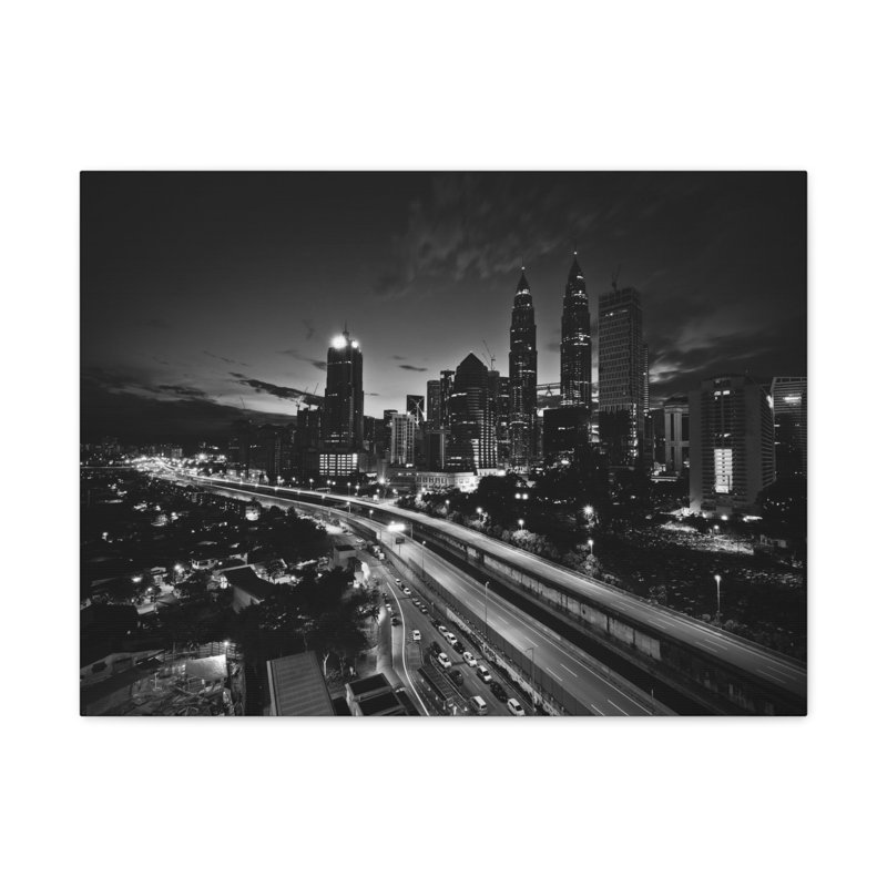 Toile de Kuala Lumpur, H 12 po x l 18 po