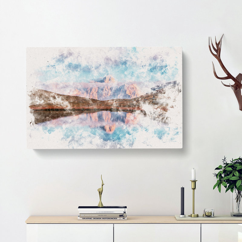 Lago Delle Baste Mountain In Italy - Wrapped Canvas, 40cm H x 60cm W x 3cm D