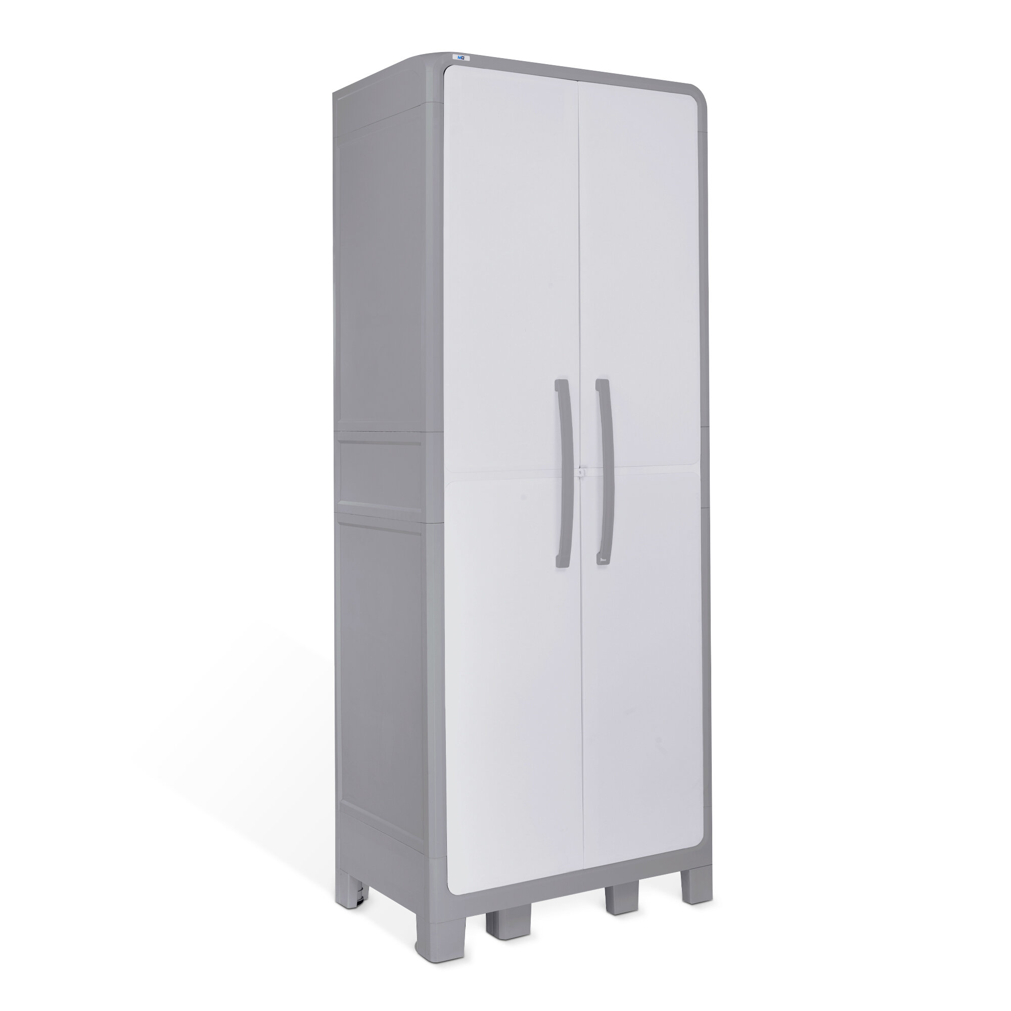 Suncast Plastic Freestanding Garage Cabinet in Gray (40-in W x 80.25-in H x  20.25-in D) at