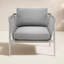 Chaise de patio avec coussins Caraker
