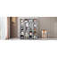 Lit Queen blanc avec rangements latéraux, système de levage hydraulique pour un dépliage facile - rangement dissimulé et pliable, système de pliage sans effort, idéal pour les chambres d'amis