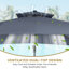 Parasol de patio extérieur 11FT-941011336