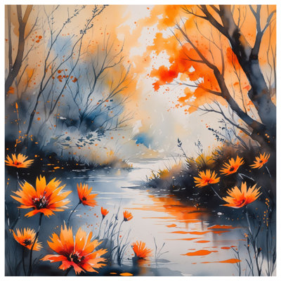 Tapis de bain Autumn River