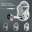 Miroir de salle de bain en forme de nuage à DEL avec rétro-éclairage, miroir de salle de bain anti-buée avec gradation continue, homologué ETL, étanche IP54, CRI90 +, verre trempé HD-2091663468