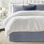 Jupe de lit en coton à rayures indigo / blanc Walker-109715537-109715532