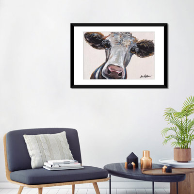 " Cora The Cow On Neutral " Graphic Art Print