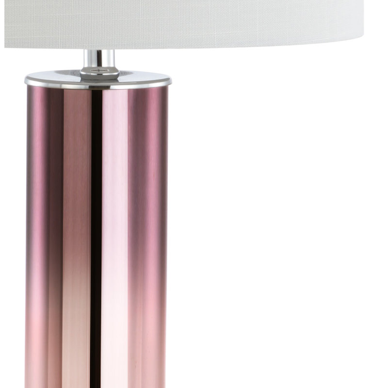 Lampe de table standard 27 po Gillis, Or rose