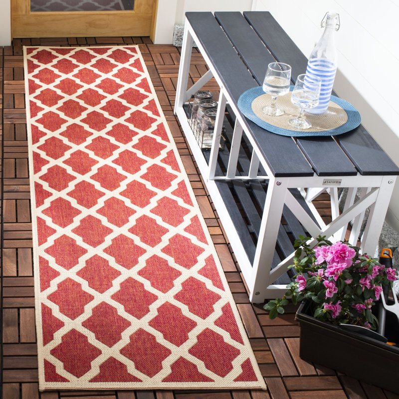 Tapis d'intérieur / extérieur Haden House, Tapis de couloir 2 pi 2 po x 8 pi