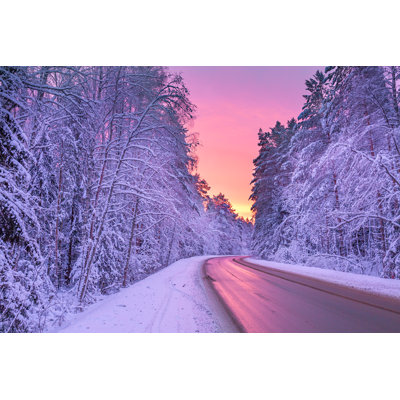 Paysage d'hiver - photographie sur toile tendue