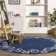 Valonia Alphabet Machine-Washable Cotton Area Rug 