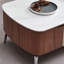 Table basse noyer en pierre micro-cristalline