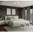 6-Light Dimmable Brass LED Flush Mount With White Acrylic Diffusers
