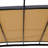 Mohzate Khaki Polyester Replacement Canopy for Pergola