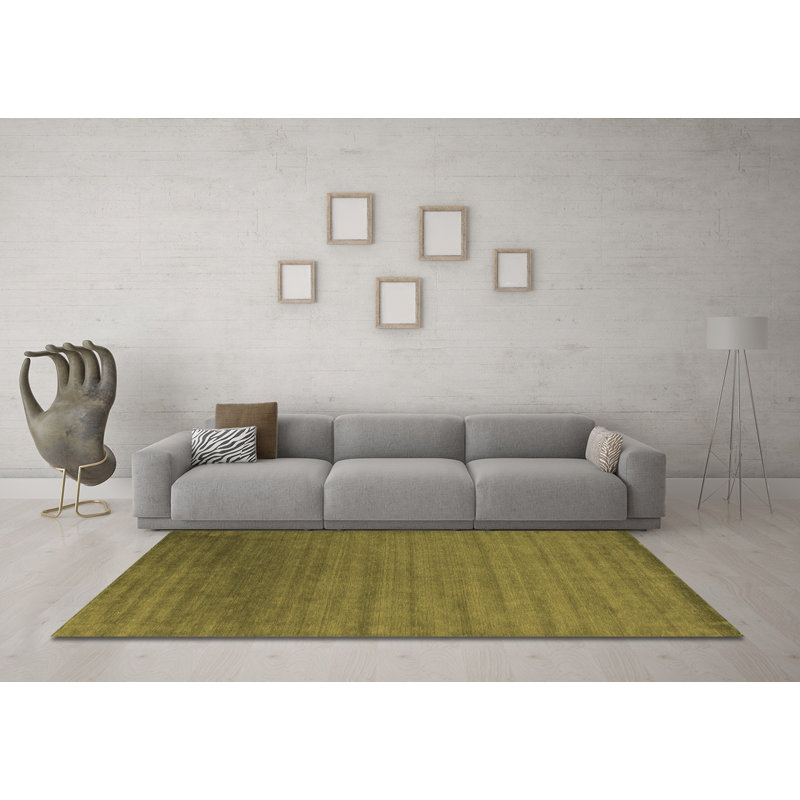 26 tapis contemporains brun lavables à la machine, Rond 5 pi