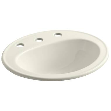 CheviotProducts Cheviot Products 17.75'' White Vitreous China Rectangular  Drop-in Bathroom Sink with Overflow & Reviews