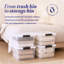 Bac de rangement avec couvercles Homz-71007990-71007991-97291501