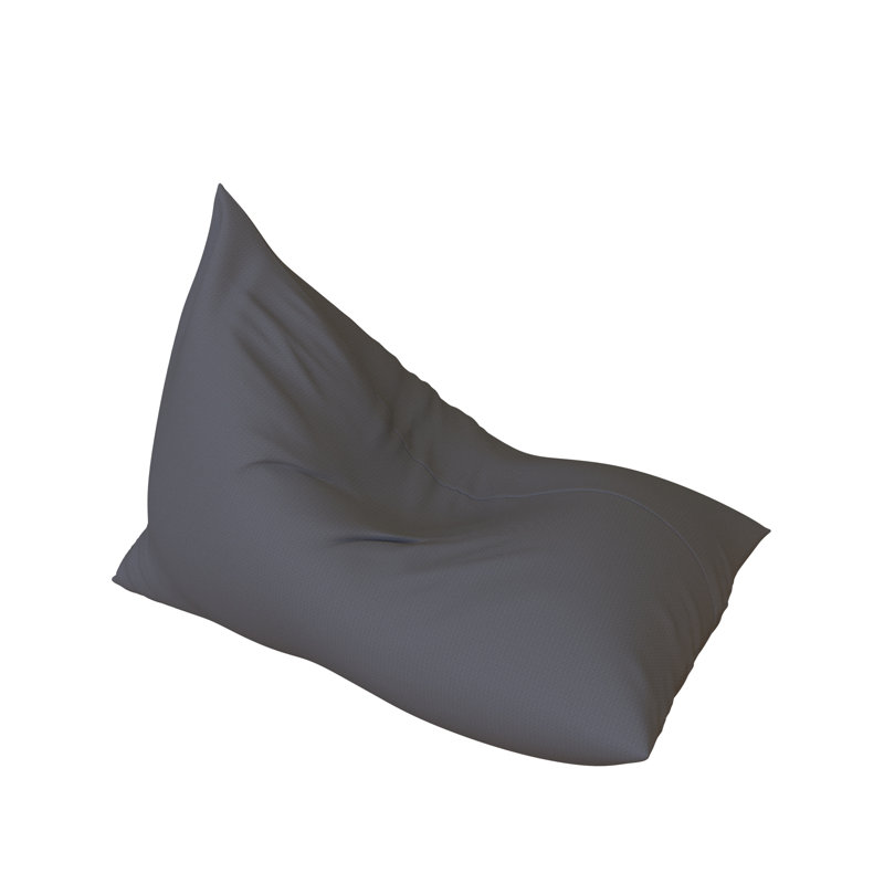 Outdoor Bean Bag Lounger Cover (Bag Only,Large), Gray Polyester, 41" H x 41" W x 55" D