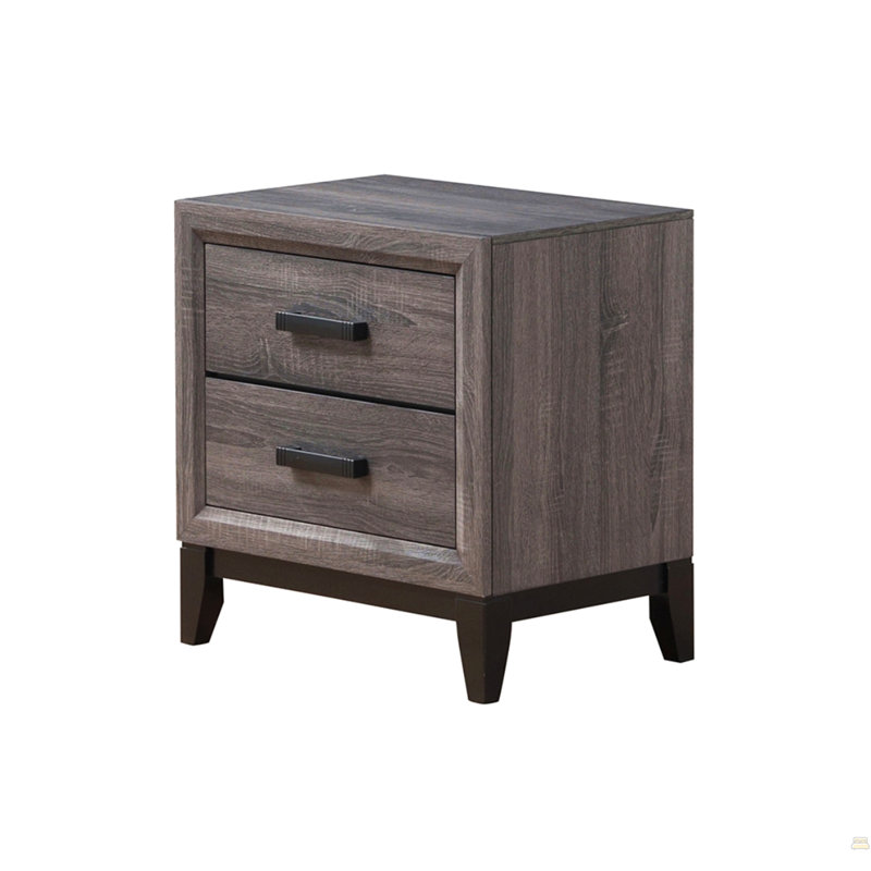 Nightstand, Black/Gray