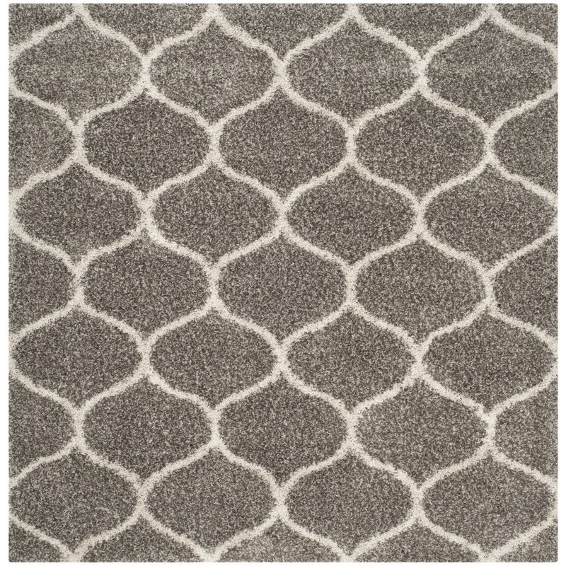 Darrold Shag Performance Geometric Rug, Square 7'