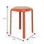 Tabouret rond en plastique empilable Alysoun-809252013