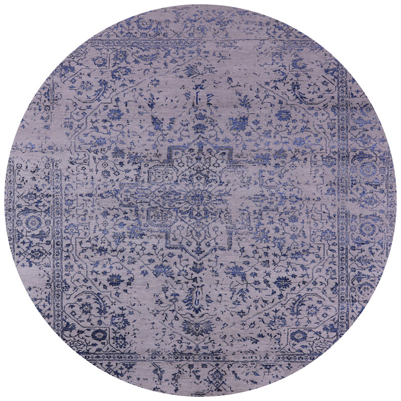 Hukill Oriental Indoor Rug, Round 6'