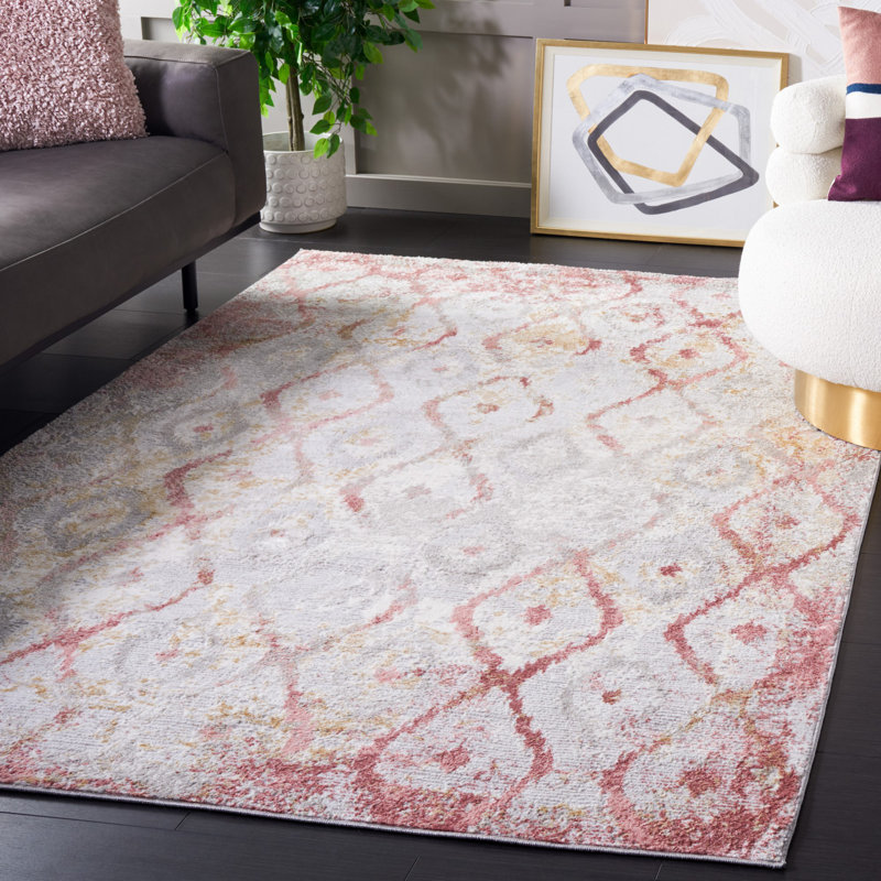 Milstein 500 Performance Geometric Rug, Rectangle 5'3" x 7'6"