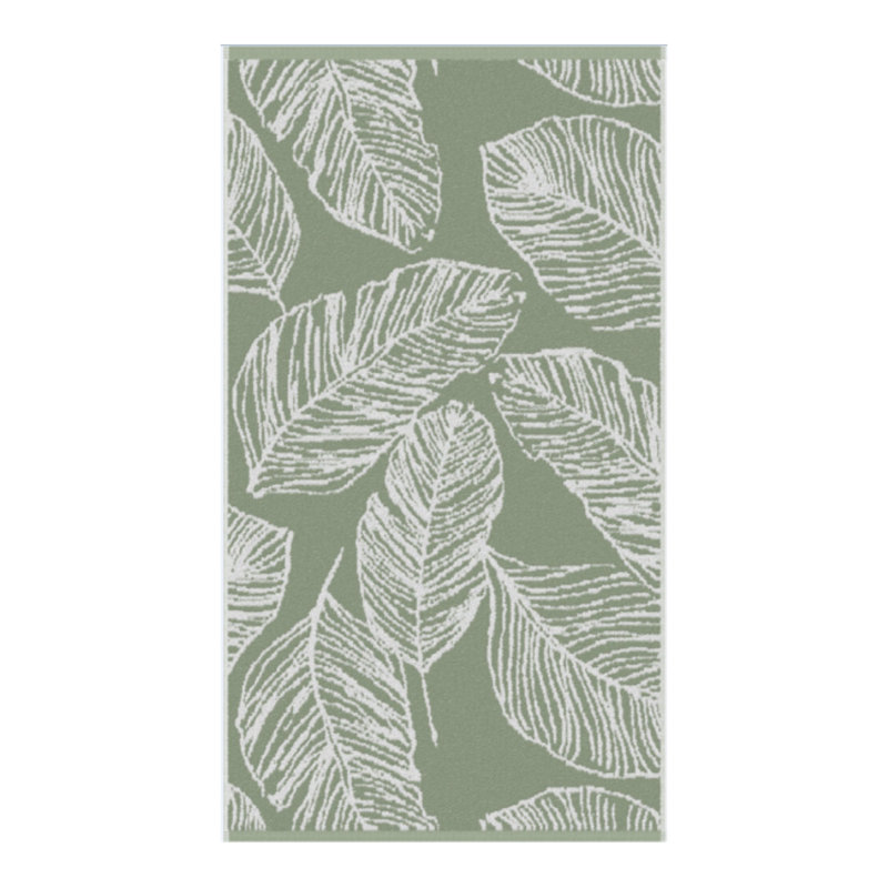 Midweight Jacquard Hand Towel, Khaki