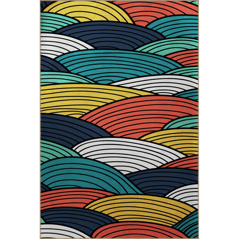 Tapis rectangulaire Warfel, Tapis de couloir 2 pi 8 po x 7 pi 11 po