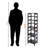 Dorian 4-Tier Storage Shelf Standalone Bookcase Brown Finish, 54.68'' H X 13.14'' W X 11.09'' D