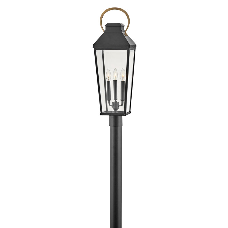 Dawson Black 1-Light 29.75" H Hardwired Lantern Head