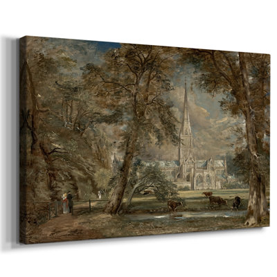 Cathédrale de Salisbury vue de l'évêché-John Constable-Toile tendue avec châssis-1823