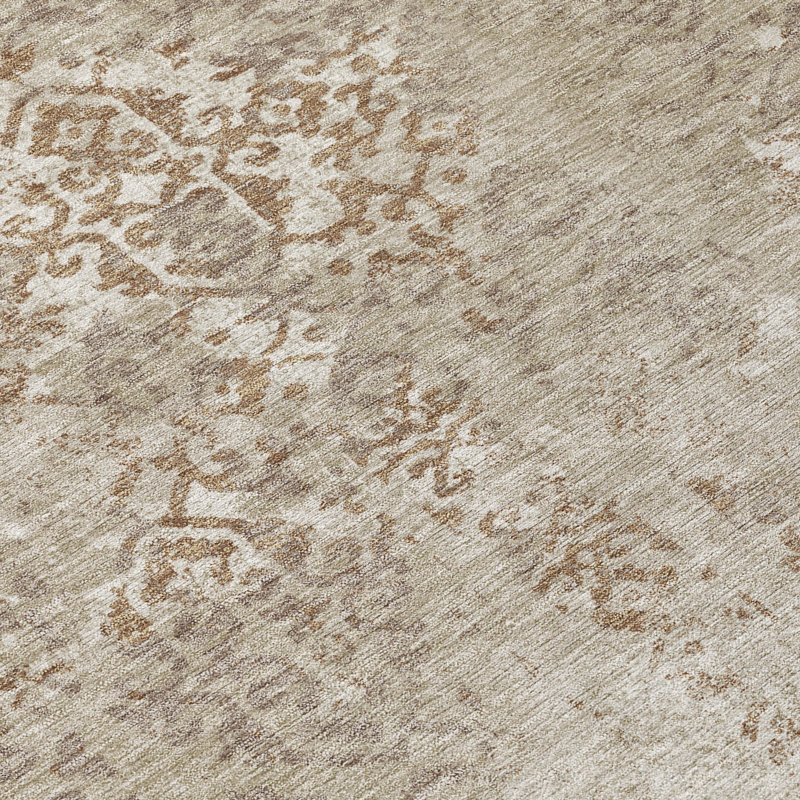 Machine Washable Indoor/Outdoor Chantille ACN2713 Casual Rug, 8' x 10', Beige