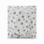Ensemble de draps de luxe surdimensionnés 4 pièces Flocons de neige Noir Grand