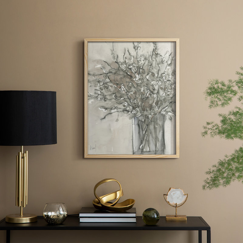 Impression encadrée Dry Elegance II - bois massif, Naturel, 11" H x 9" W