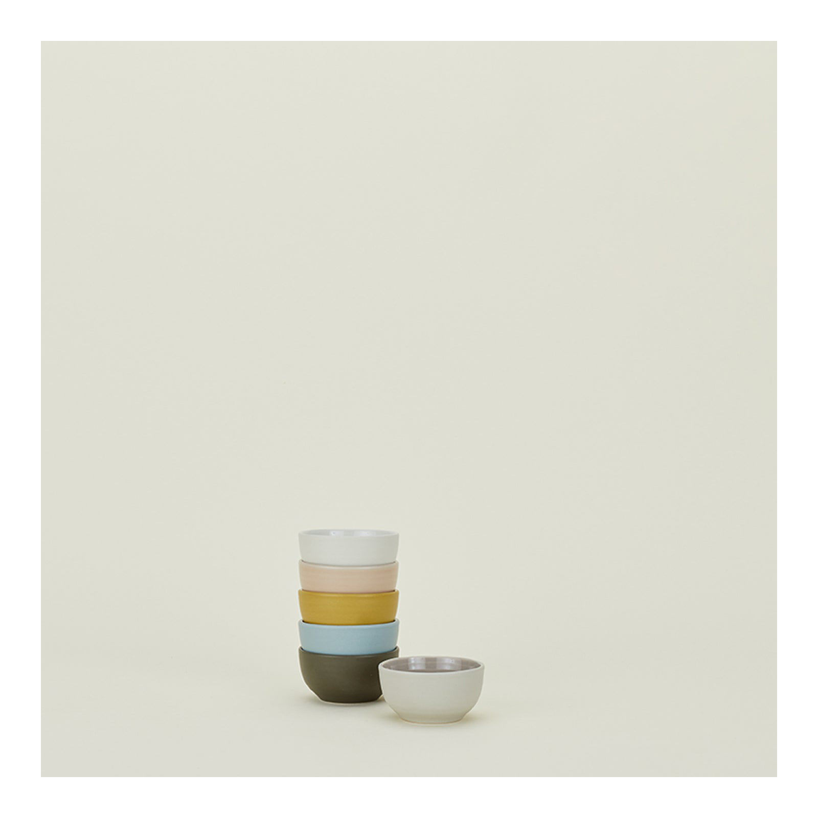 Frej 3'' Stoneware Cereal Bowl, Olive