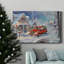 Santa's Tree Farm, toile tendue avec châssis de qualité supérieure - prête à être accrochée-632663897
