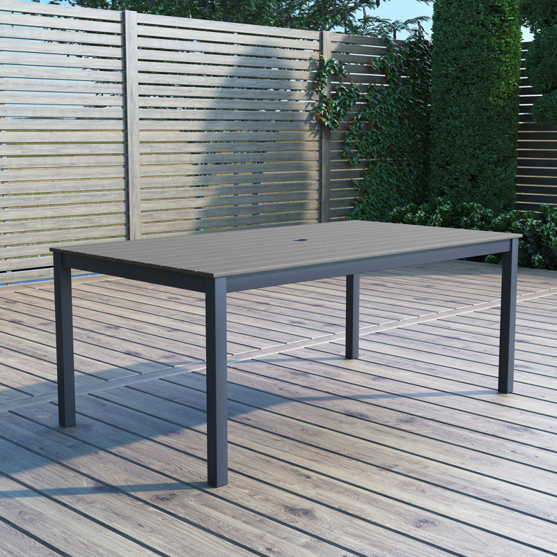 Arynne Outdoor Patio Rectangle Dining Table, 72" W x 41" L x 29" H