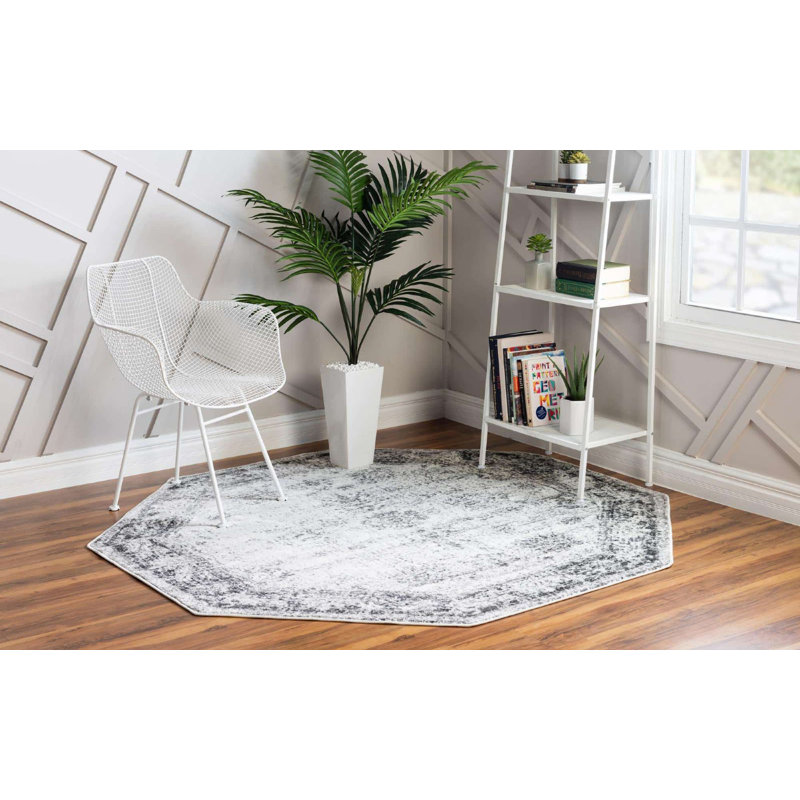 Pokorny Ikat Indoor Rug, Octagon 8'