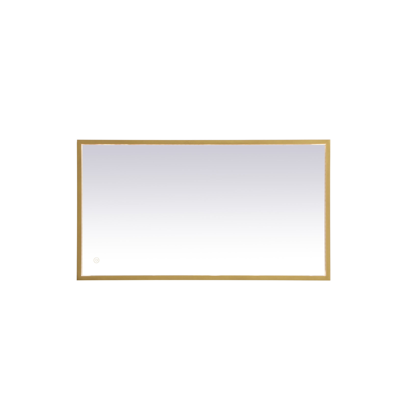 Piche Aluminum Mirror, Brass, 20" x 36"