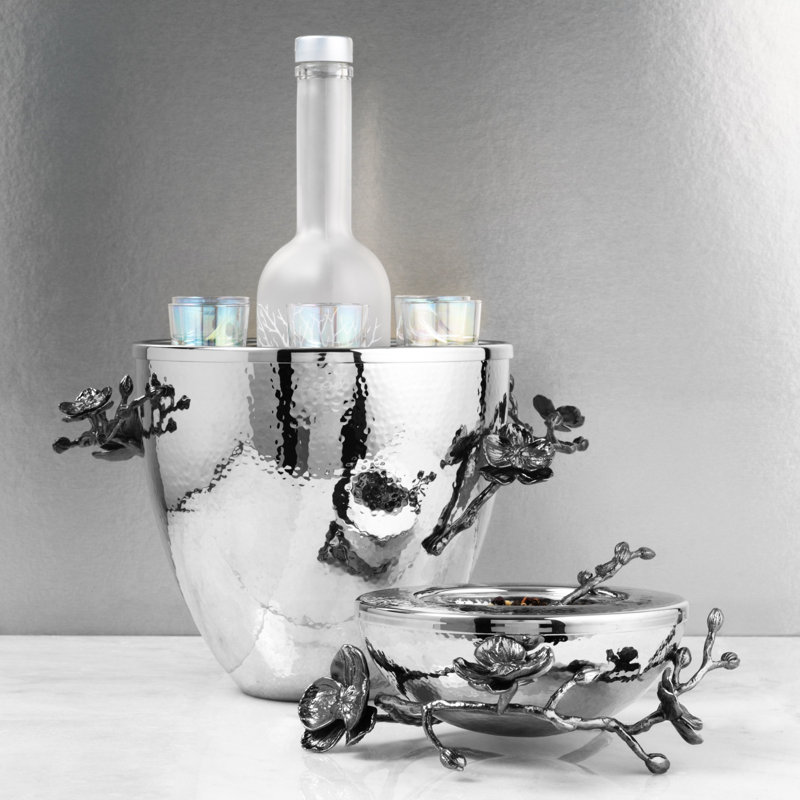 Black Orchid Handmade Dessert Bowl