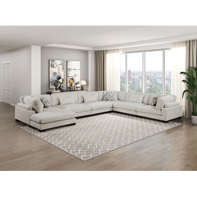 Canapé modulaire 6 pièces avec méridienne Matson