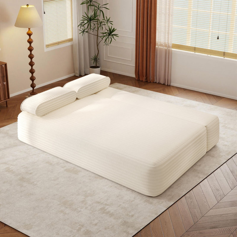 Canapé-lit 78 po, Beige