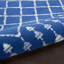 Tapis bleu / blanc à motif géométrique Ellar-1320465986
