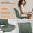 Upholstered Armless Home Office Chair Small Desk Chair Adjustable Height Desk Chair-536051904