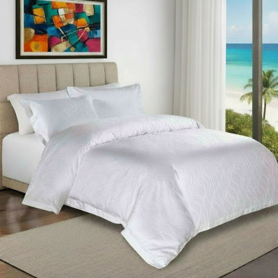 Domestique 600 Thread Count Egyptian Cotton King Bedding Set – Sheet & Duvet Set, Breathable & Luxurious, Deep Pocket Fitted Sheet, Hotel-quality Bed Linens